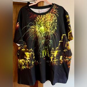 Disney Main Street Fireworks 50th Vault Collection Shirt Short Sleeves 3X New